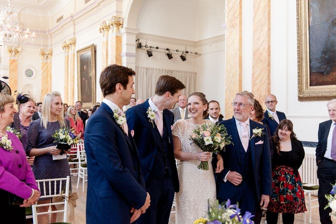 Civil wedding ceremony at the Royal Pump Rooms