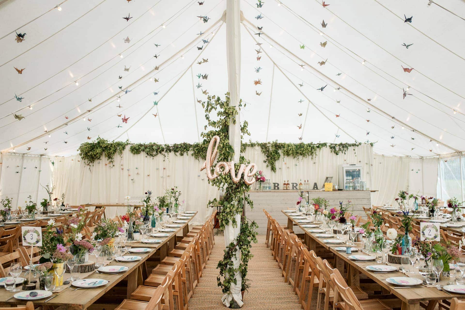 DIY Marquee Wedding Photography