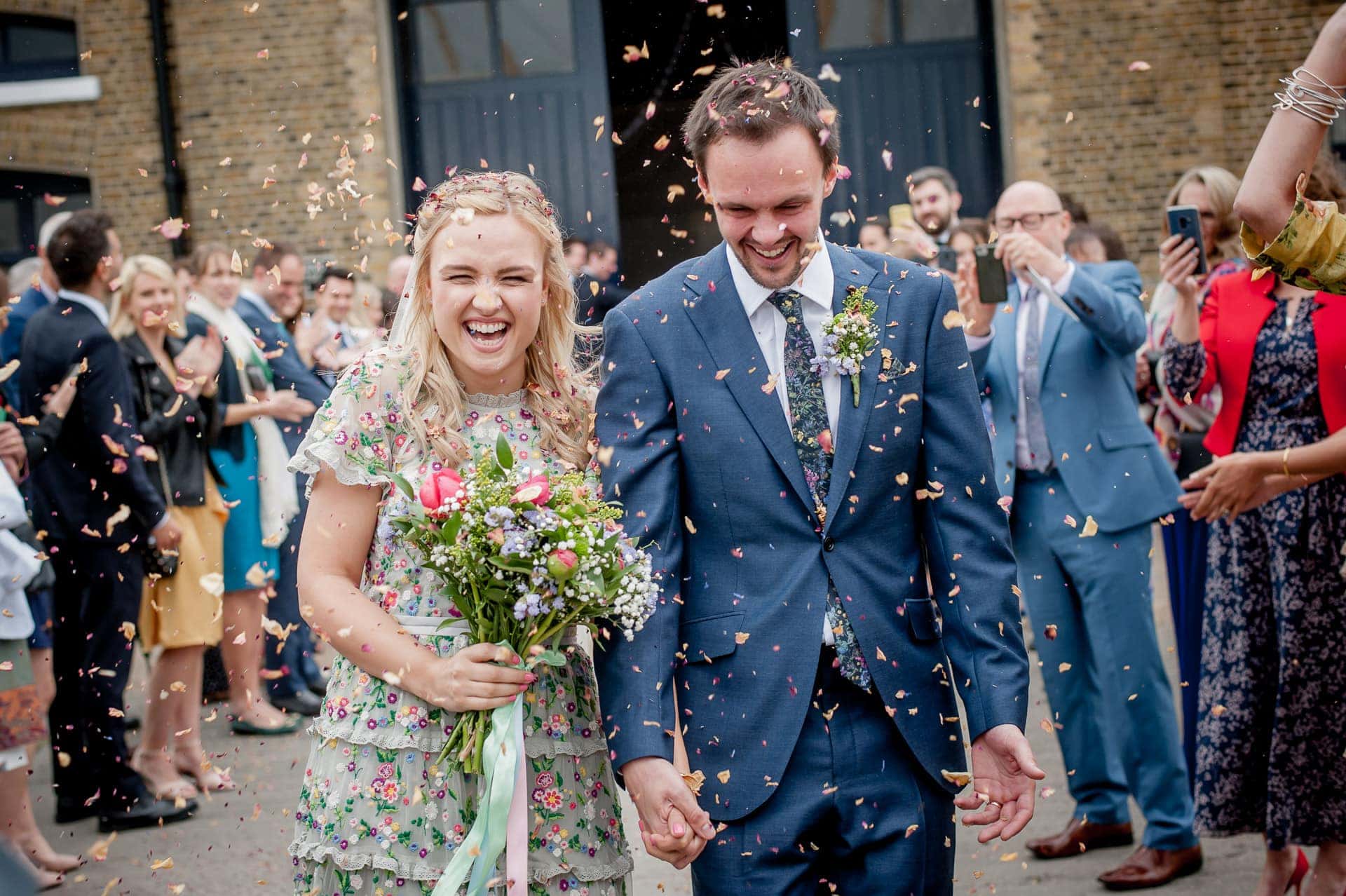 Dried natural petal confetti or biodegradable paper confetti