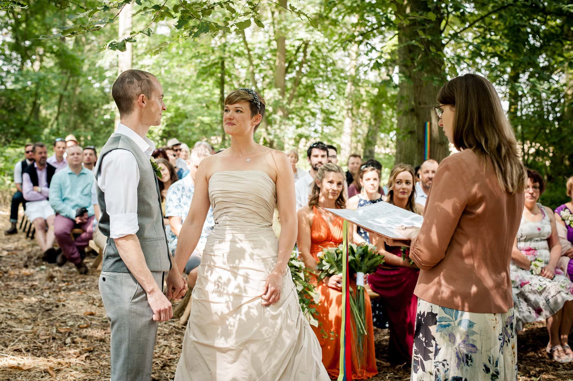 Humanist Wedding at Wildwood Bluebell