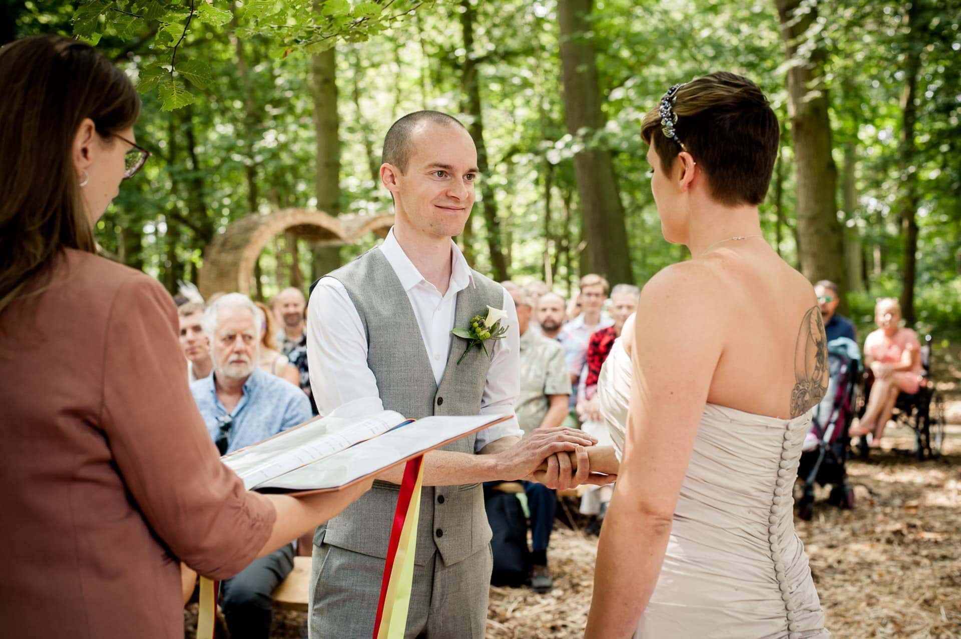 Humanist Wedding at Wildwood Bluebell