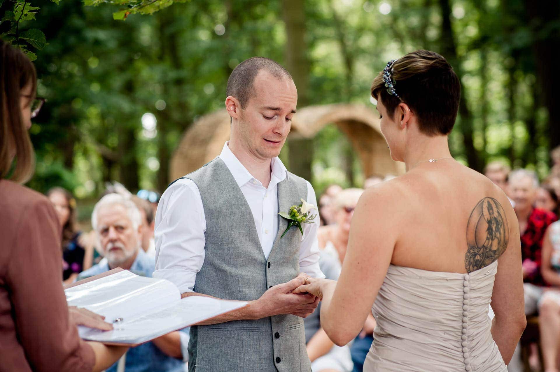 Humanist Wedding at Wildwood Bluebell